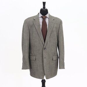 Chaps 44L Gray HB 2-Button Sport Coat Blazer Jacket G299